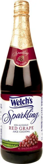 Sparkling red grape juice