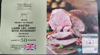 Basted Lamb leg joint with rosemy