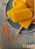 Valencia Orange juice lollies
