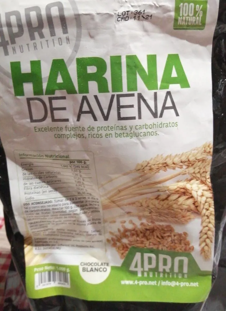 Harina avena