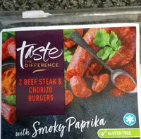 2 Beef Steak & Chorizo Burgers with Smoky Paprika