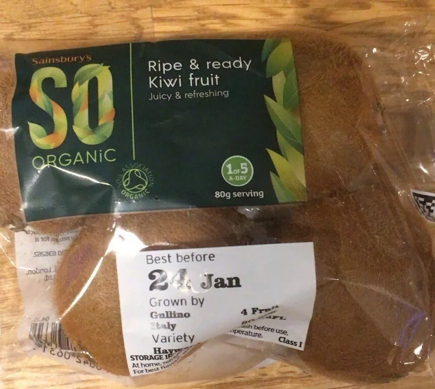 So organic ripe & ready kiwi fruit