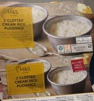 2 cloted cream Rice puddings