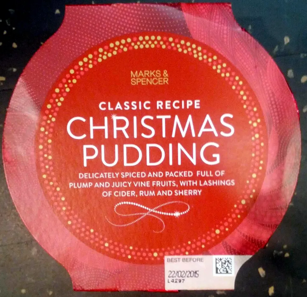 Classic Recipe Christmas Pudding