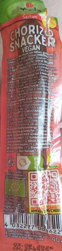 Chorizo Snacker Vegan