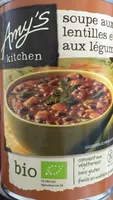 400G Soupe Bio Lentilles / Legumes Sans Gluten Amy S Kitchen