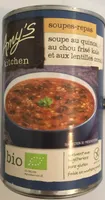 Soupe au quinoa au chou frisé kale et aux lentilles corail