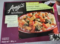 Curry thai aux legumes et riz au jasmin