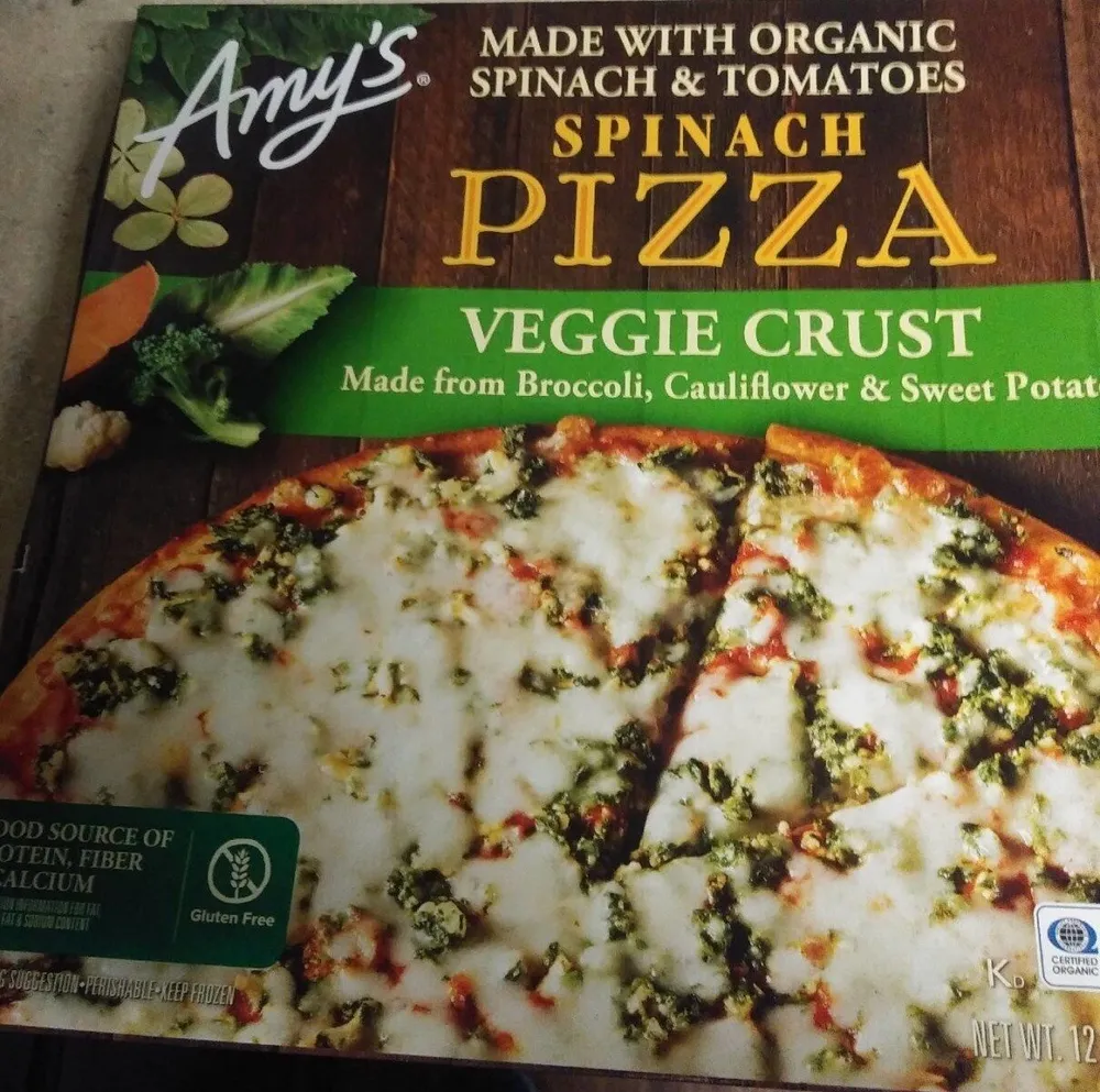 Amy's Spinach Pizza with Veggie Crust