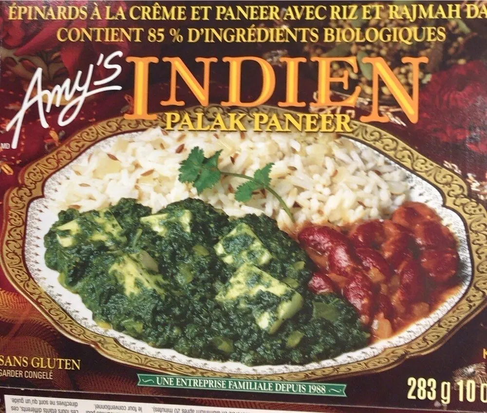 Indien palek paneer