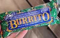 Bean & Rice Burrito, 90% Organic.