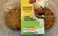2 Carrot & Red Pepper Falafel Burger