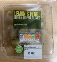 Lemon & Herb Queen Green Olives