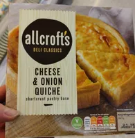 Cheese and onion quiche