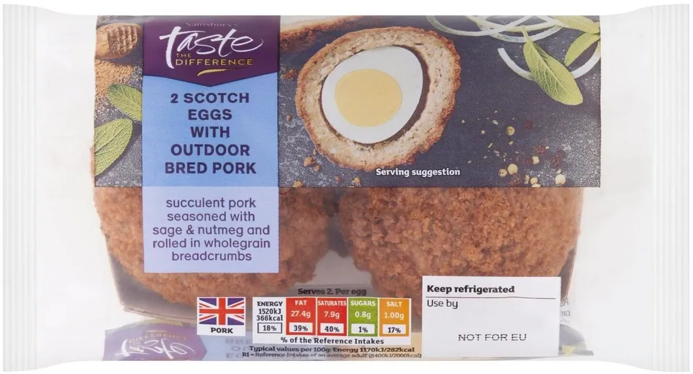 2 Scotch Eggs with outdoor bred pork