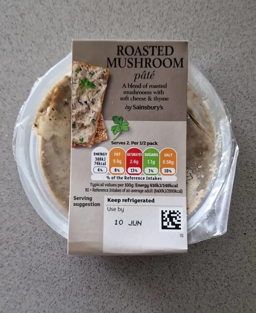 Roasted mushroom pâté