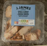 Sweet & smoky sliced cooked chicken breast