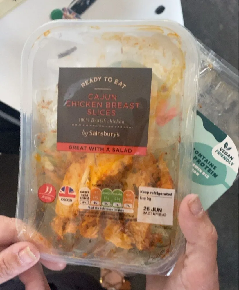 cajan chicken breat slices