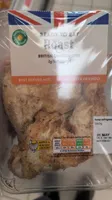 Roast British chicken legs with a brown sugar marinade