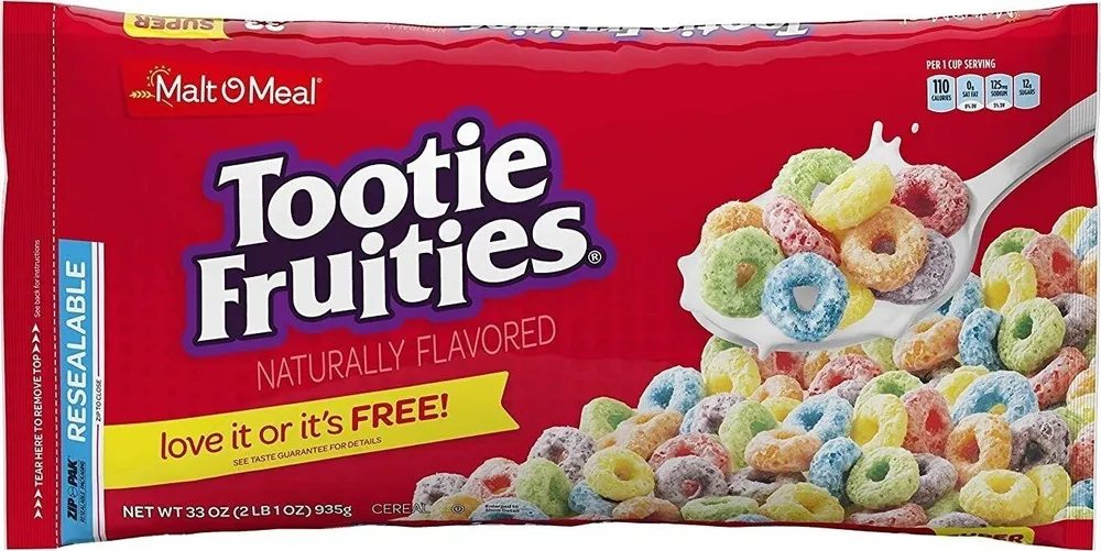 Tootie fruities cereal