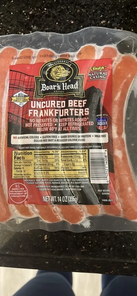 Uncured Beef Frankfurters