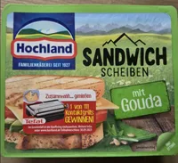 Sandwich Scheiben mit Gouda