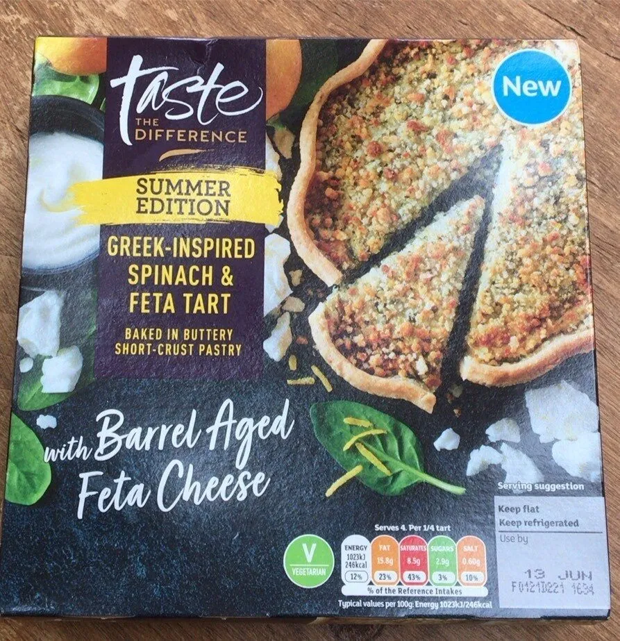 Greek inspored spinach and feta tart