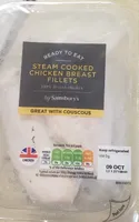 Steam cooked, seasoned skinless British chicken breast fillets