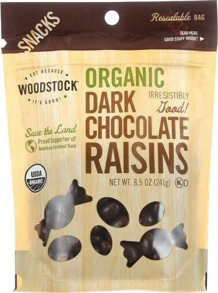 Organic Dark Chocolate Raisins