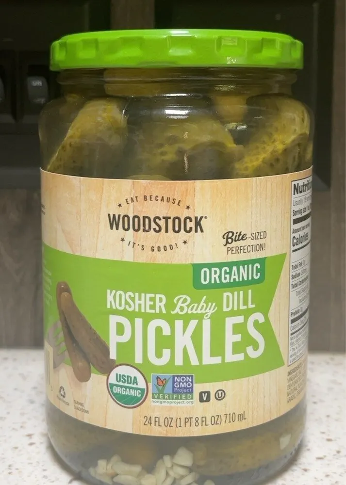 Organic Kosher Baby Dill Pickles