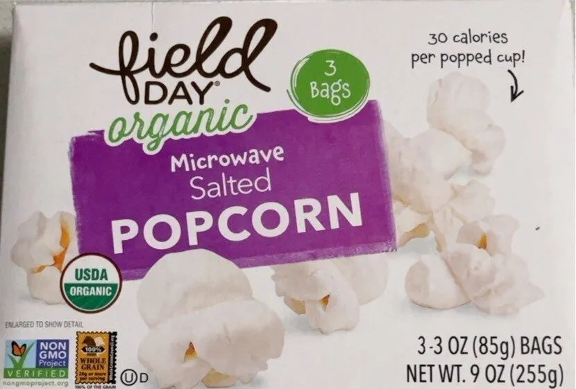Microwave Salted Popcorn