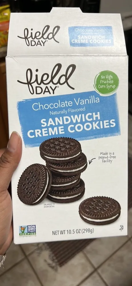 Chocolate Vanilla Sandwich Creme Cookies