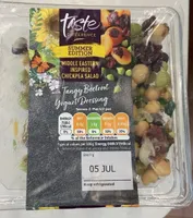 Middle Eastern inspired chickpea salad