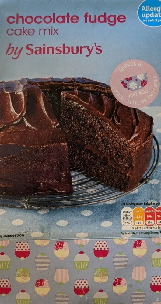 Chocolate fudge cake mix