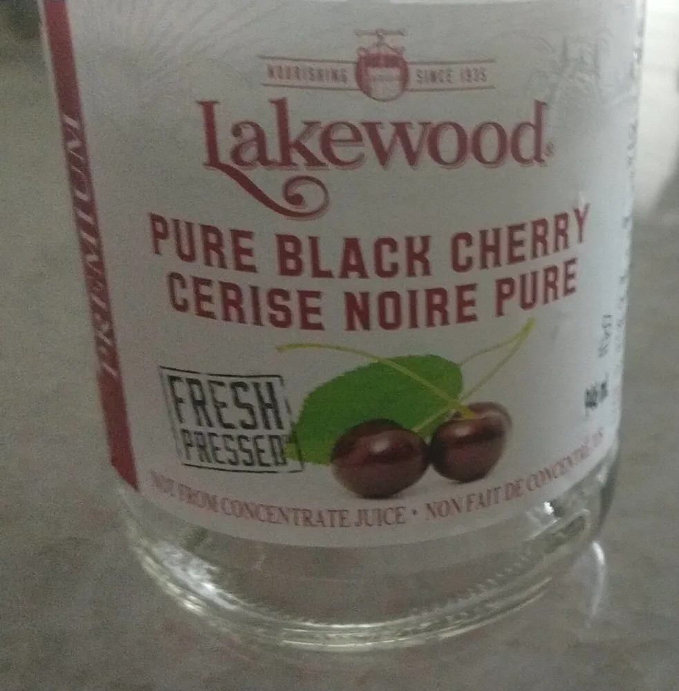Pure black cherry juice