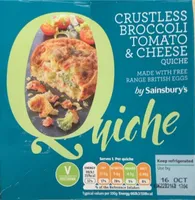 Crustless broccole tomato & cheese quiche