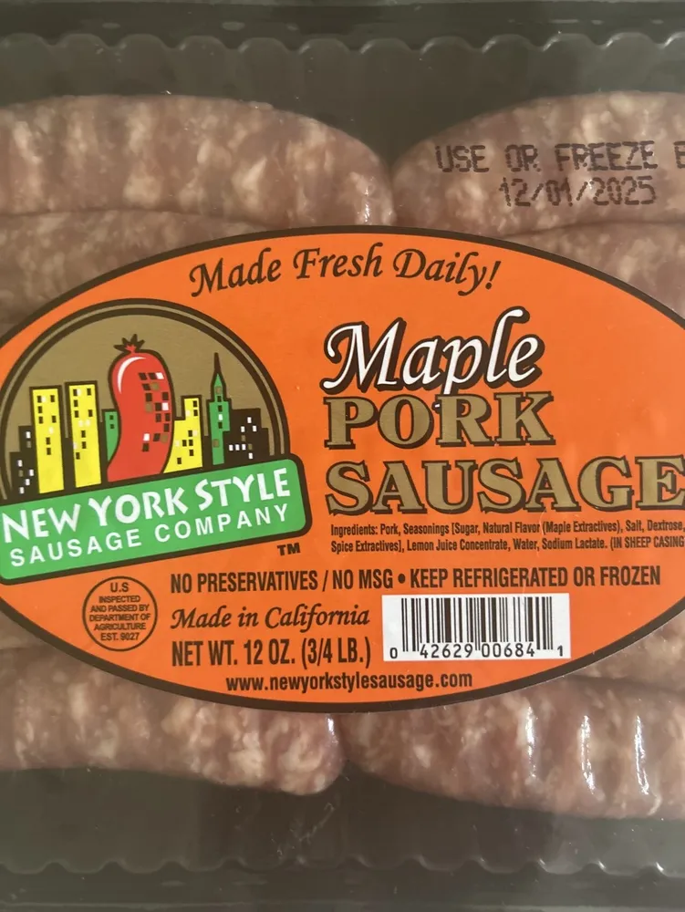 Maple Pork Sausage