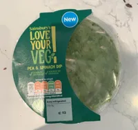 Pea and spinach dip