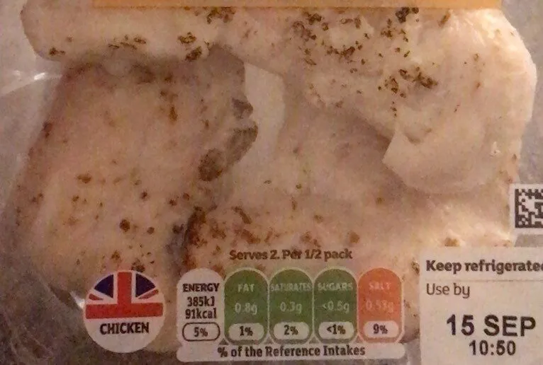 Chargrilled British chicken breast mini fillets