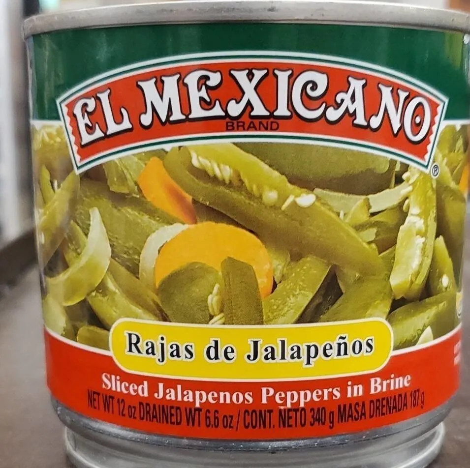 Sliced Jalapenos Peppers in Brine