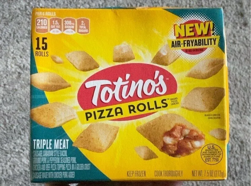 Totino'S Triple Meat Pizza Rolls 15 Count Pizza