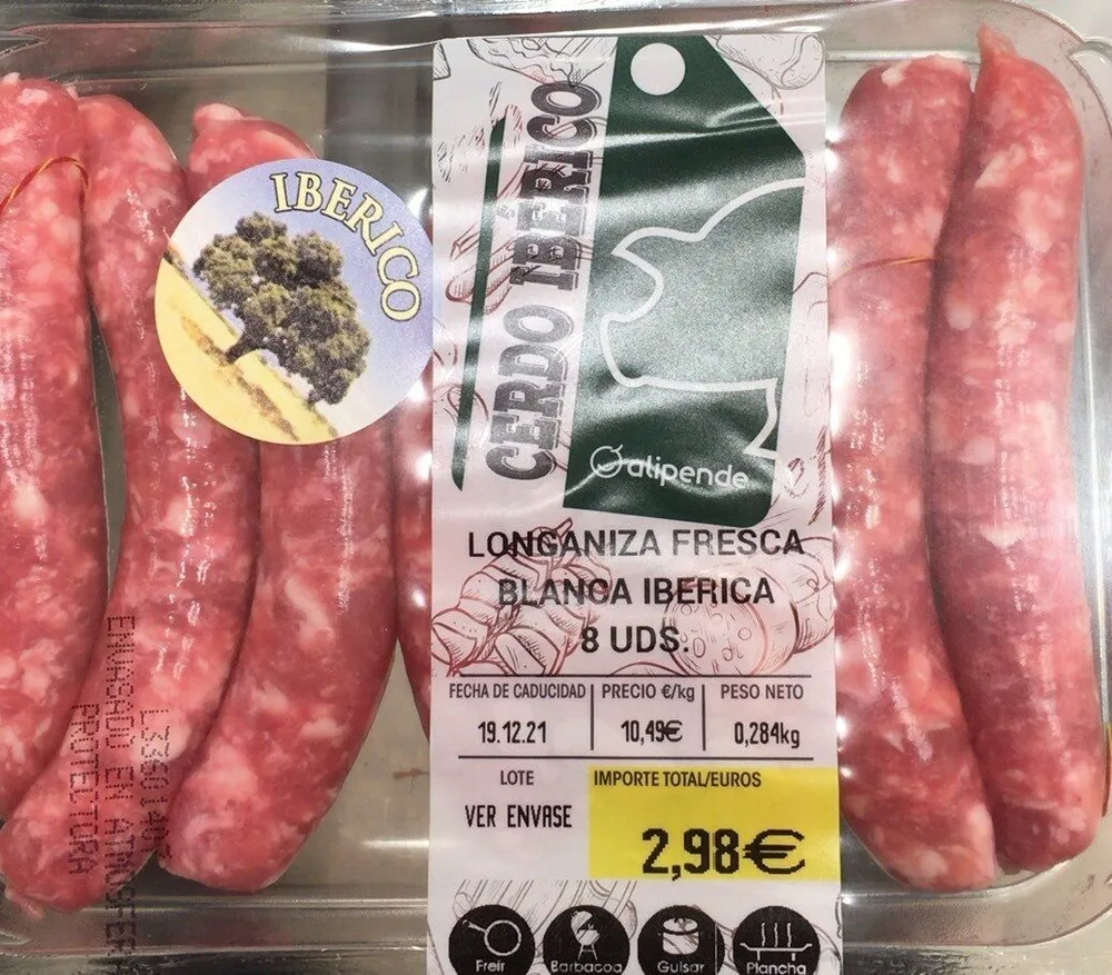 Longaniza fresca blanca iberica