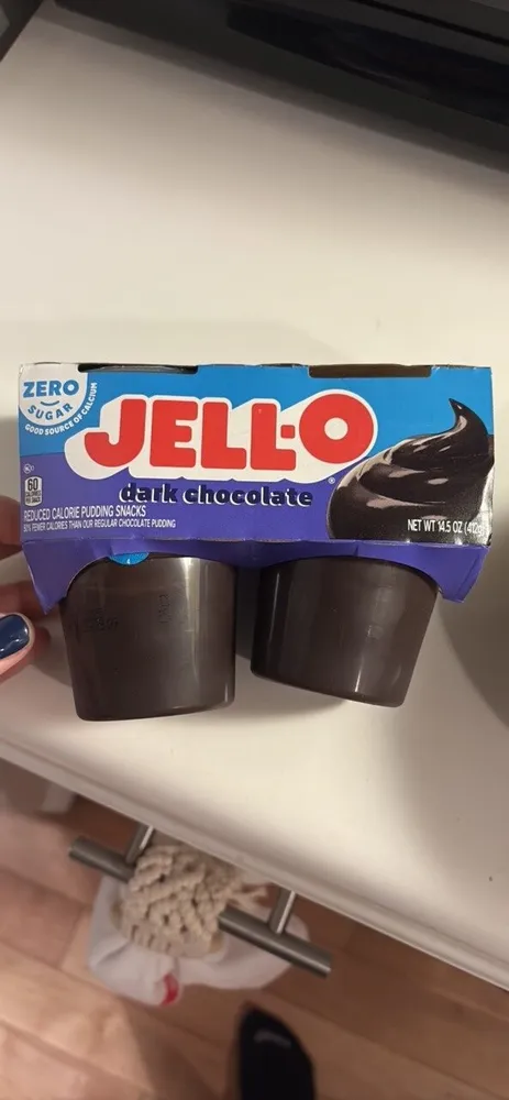 dark chocolate reduced calorie pudding snacks