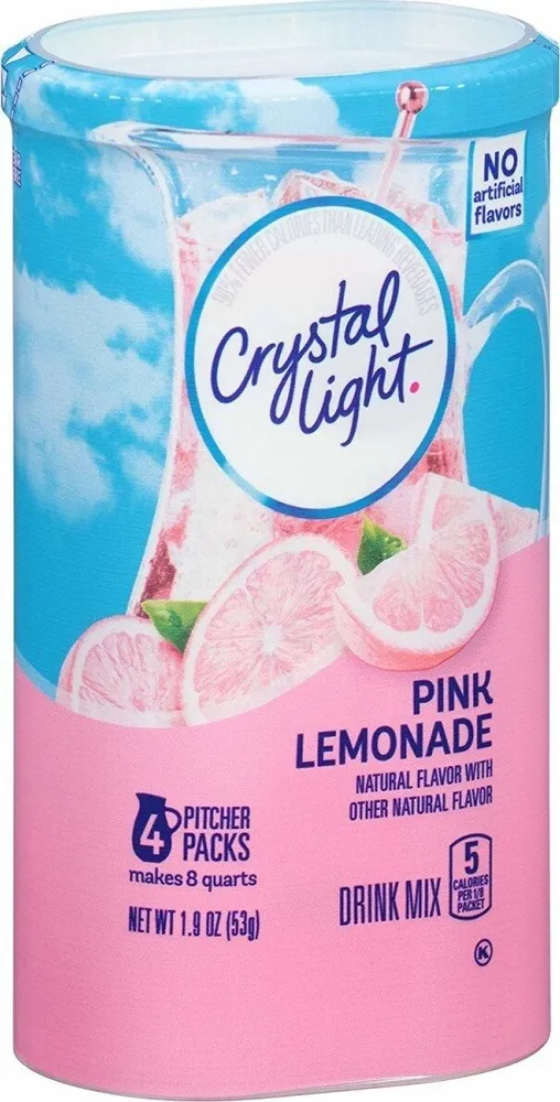 Pink lemonade drink mix