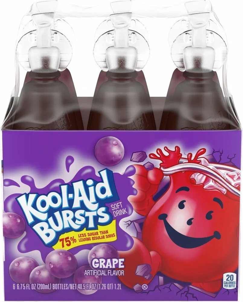 Bursts grape readytodrink soft drink