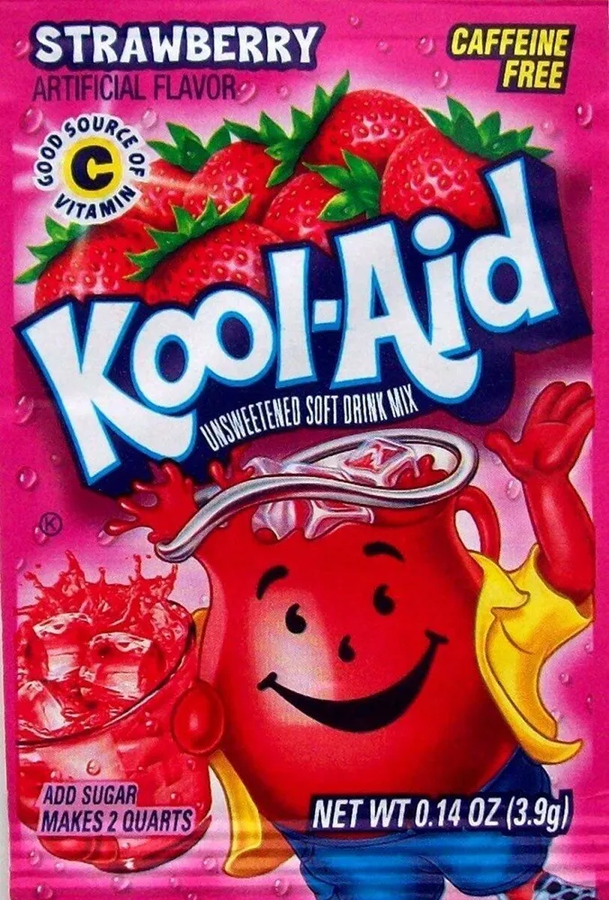 Kool aid strawberry drink mix makes quarts