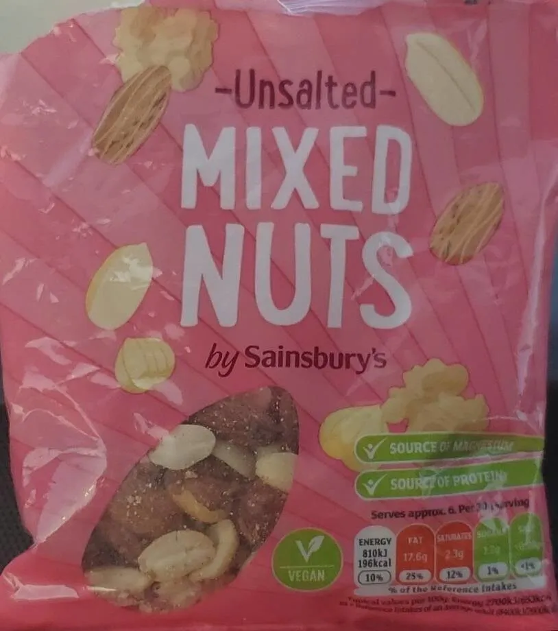Unsalted Mixed Nuts