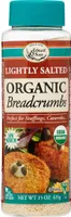 Organic low sodium breadcrumbs