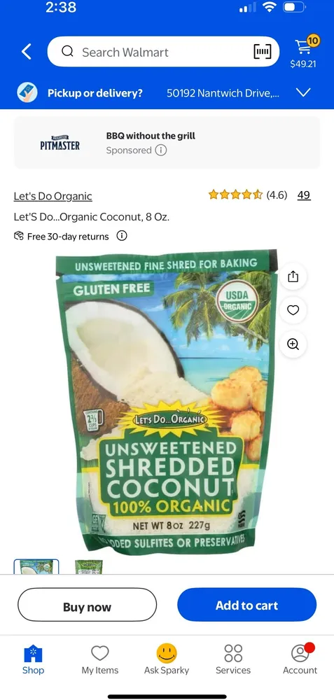 Organic Coconut (shredded and dehydrated)