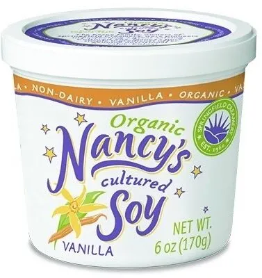 Nancy's, organic creamy yogurt-style cultured soy, vanilla